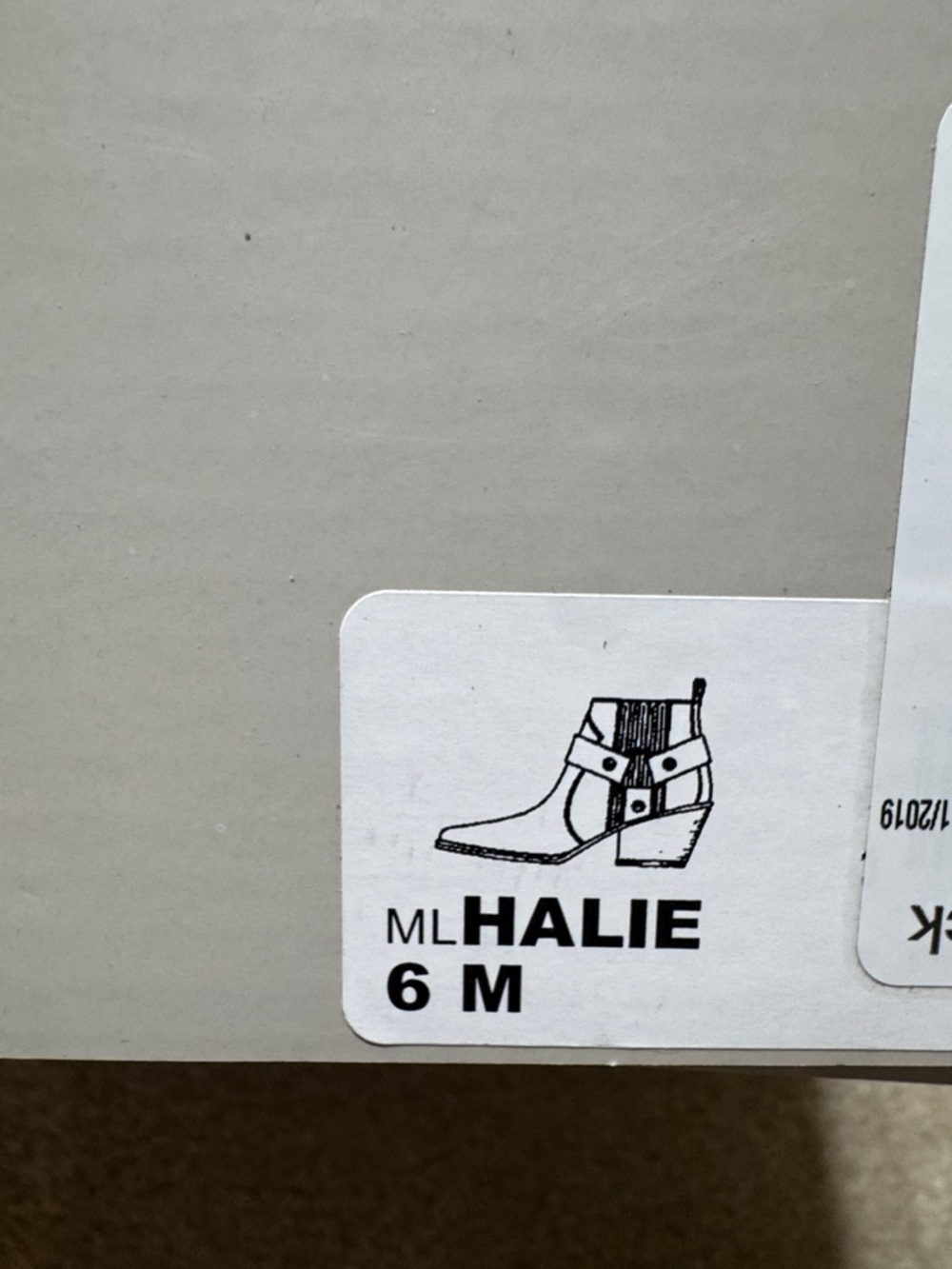 Marc Fisher Gray Suede Western-Inspired Ankle Boots - Picture 7 of 7